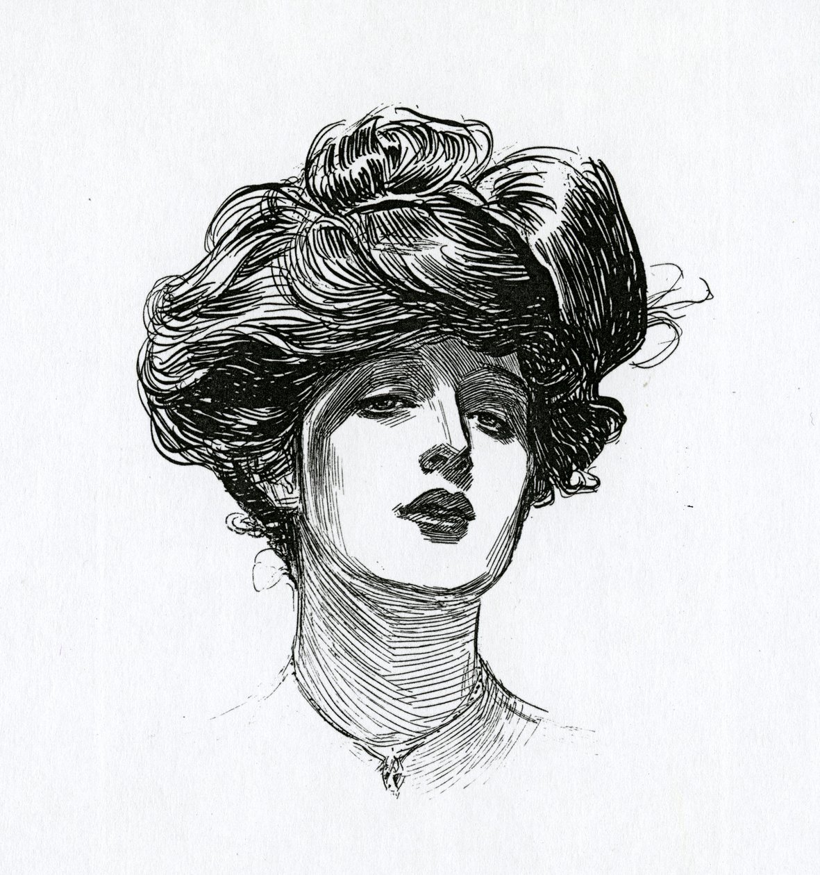 A Gibson Girl, c.1902 by Charles Dana Gibson