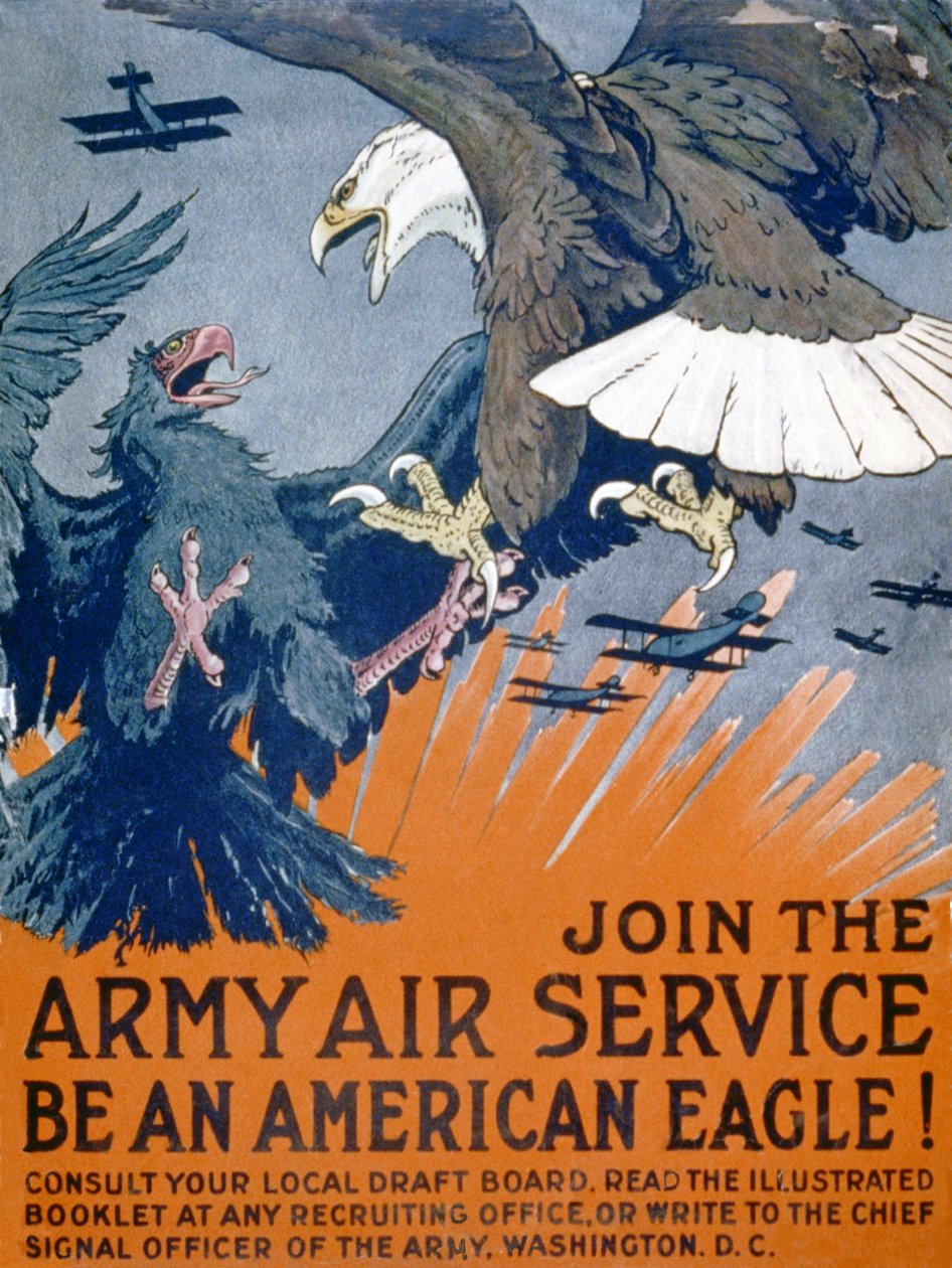 Join the Army Air Service, Be an American Eagle!, c.1917 by Charles Livingston Bull