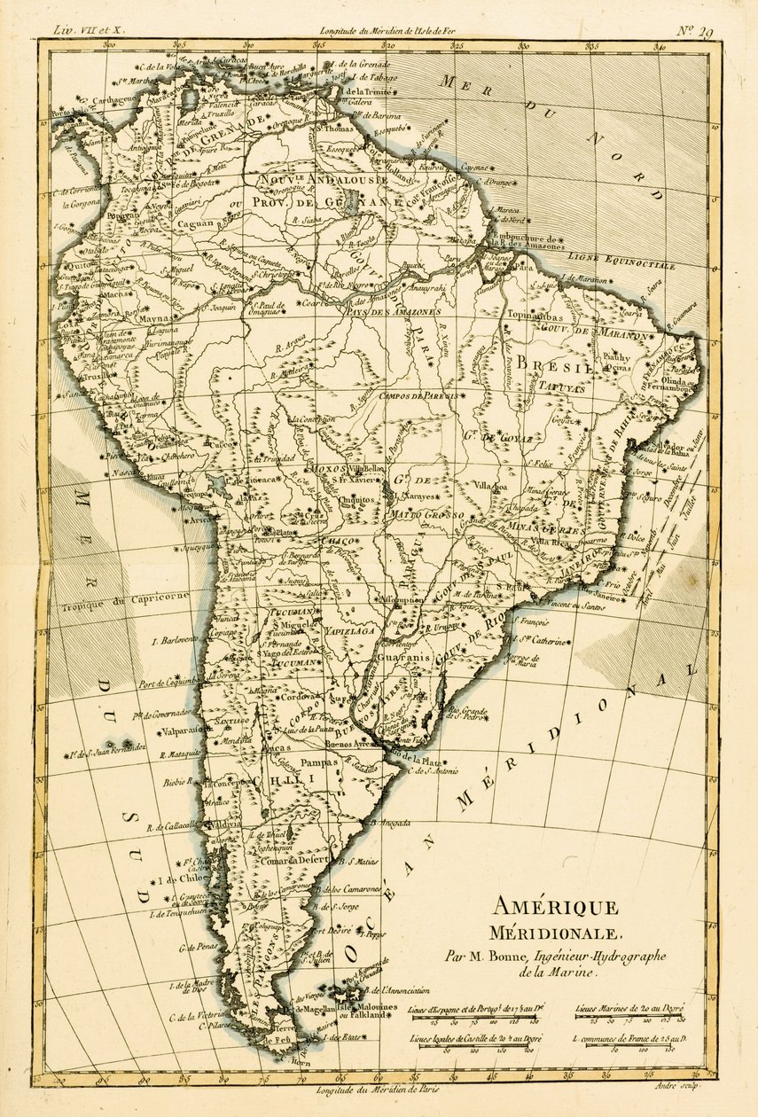 South America, from 