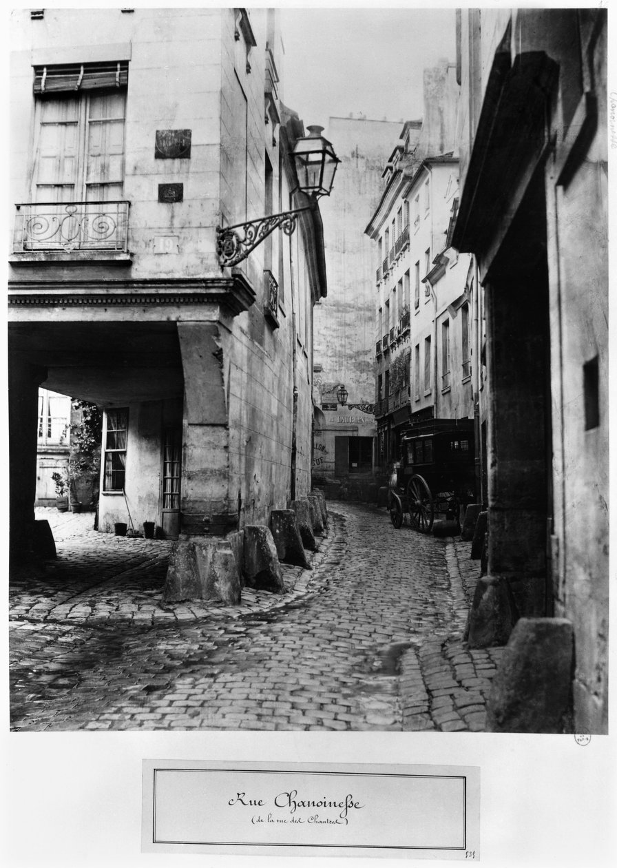 Rue Chanoinesse, from Rue des Chantres, Paris by Charles Marville