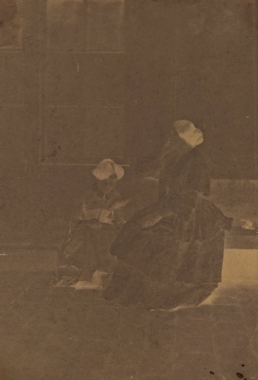 Women in a Courtyard by Charles Nègre
