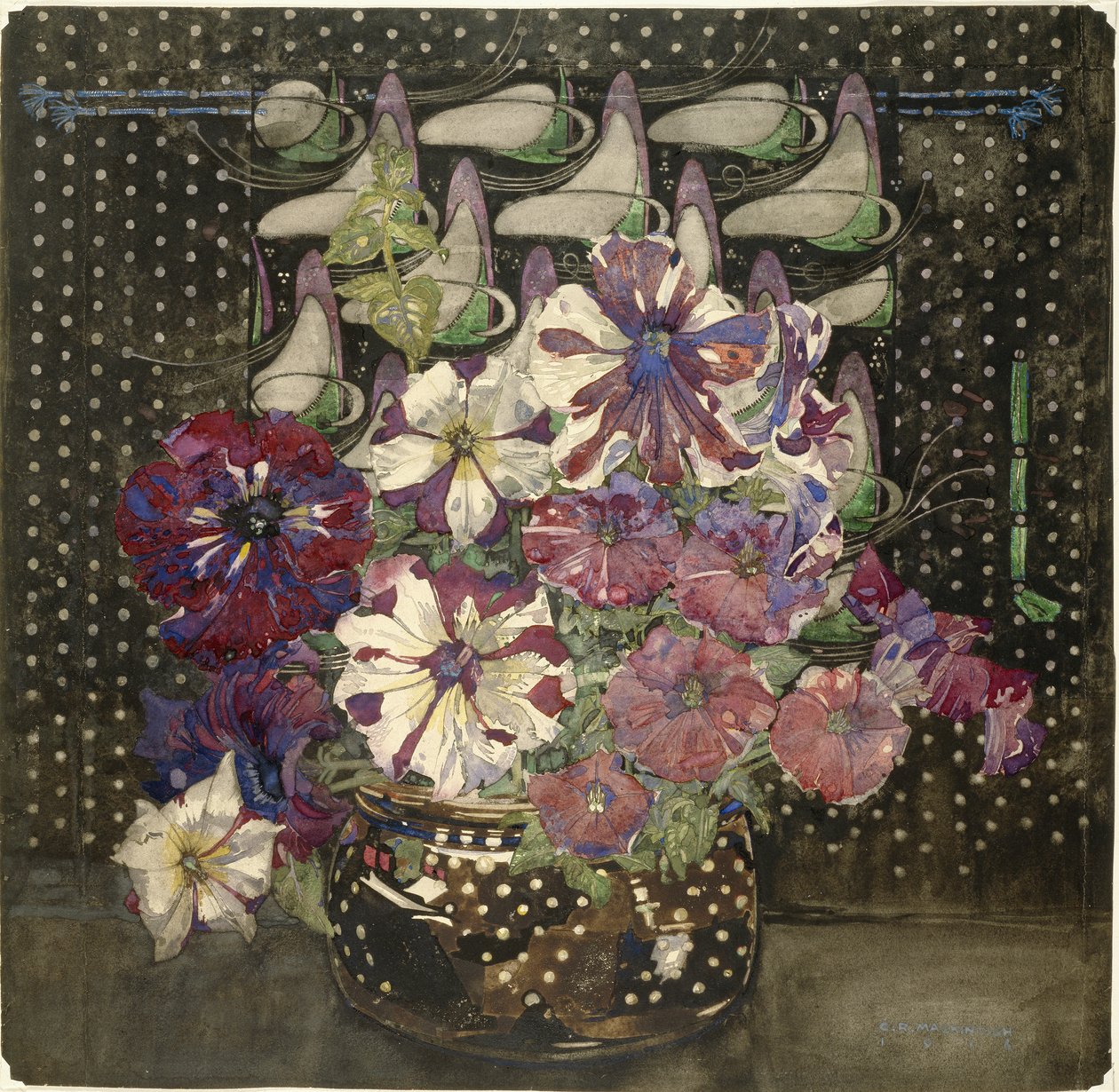 Petunias, 1916 by Charles Rennie Mackintosh