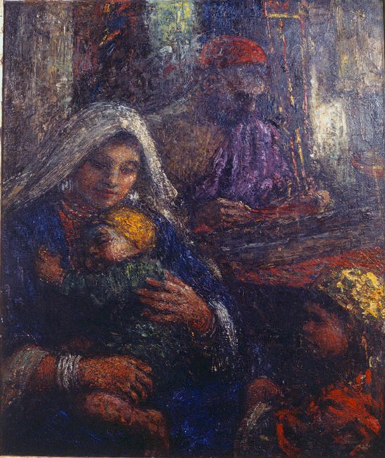Kashmir Family by Charles William Bartlett