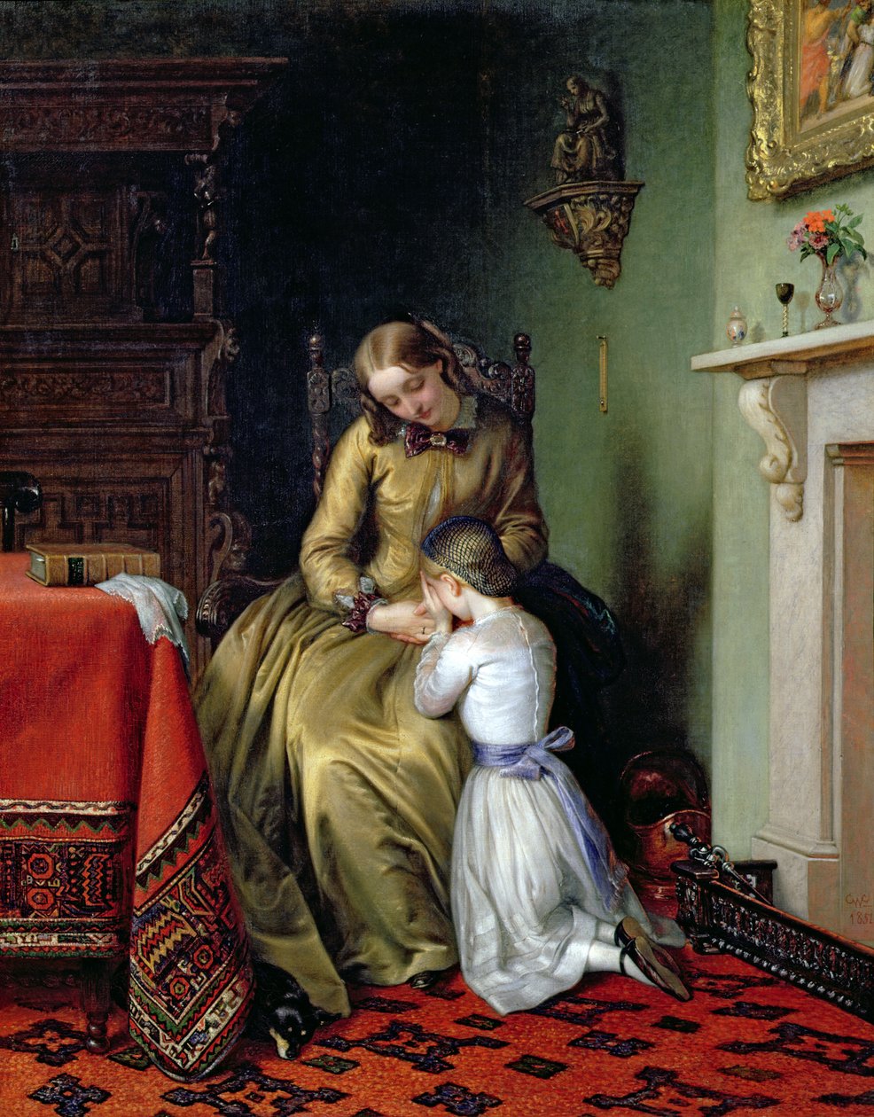 Prayertime, 1854 by Charles West Cope
