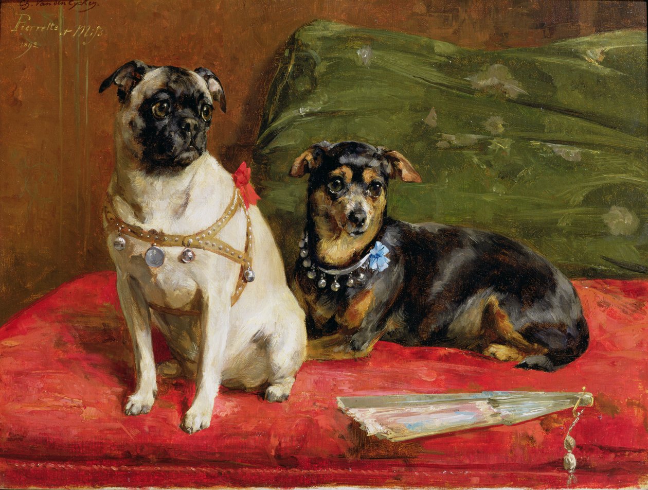 Pierette and Mifs by Charles van den Eycken
