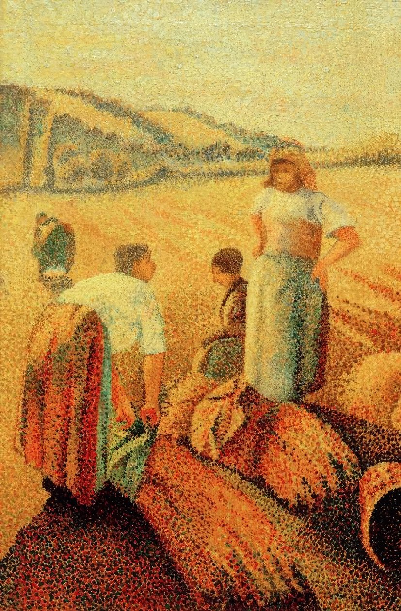 In the Fields by Charles Angrand