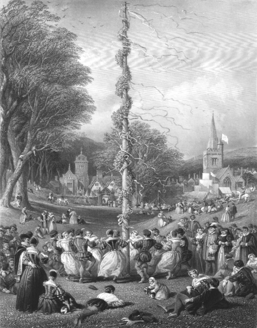 The May-pole, 1866 by Charles Cousen