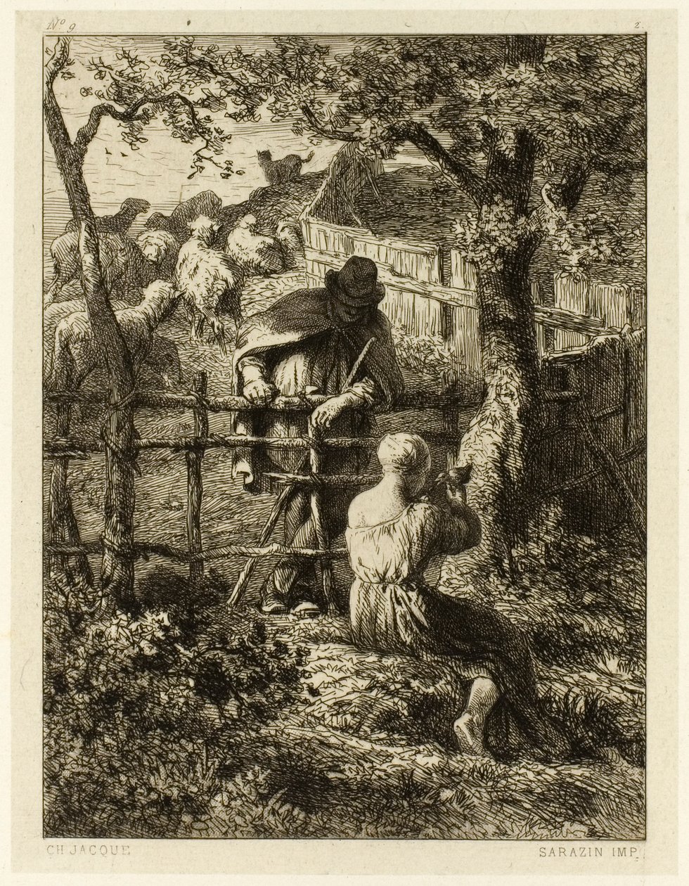 Summer by Charles Emile Jacque