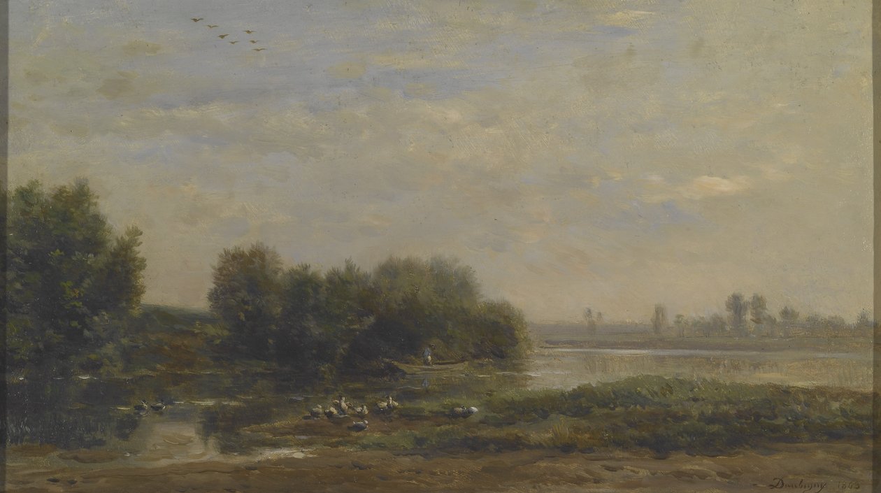 On the Oise by Charles Francois Daubigny