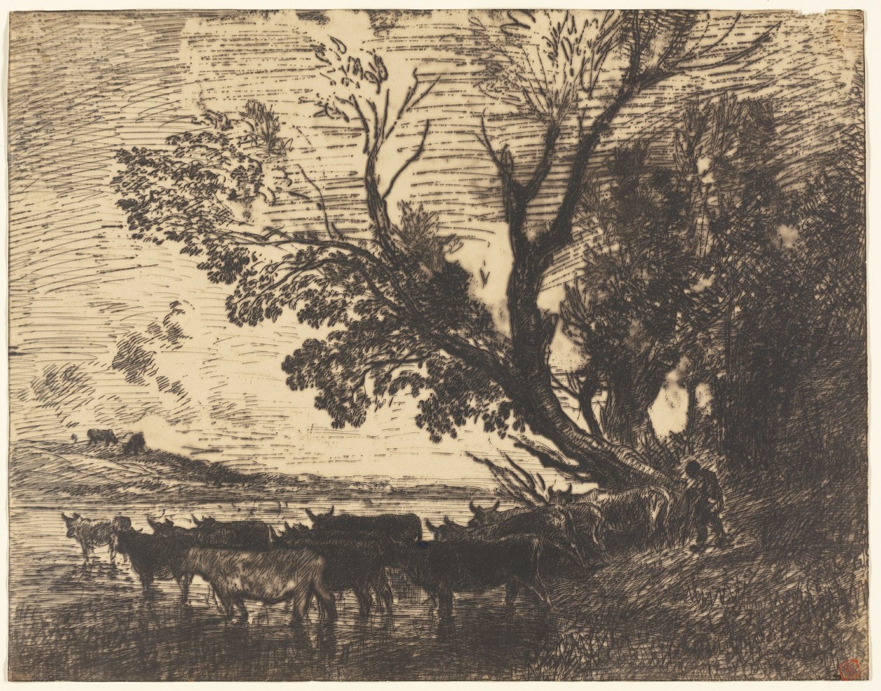 The Ford by Charles Francois Daubigny