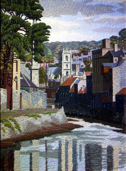 The Avon, Bath by Charles Ginner