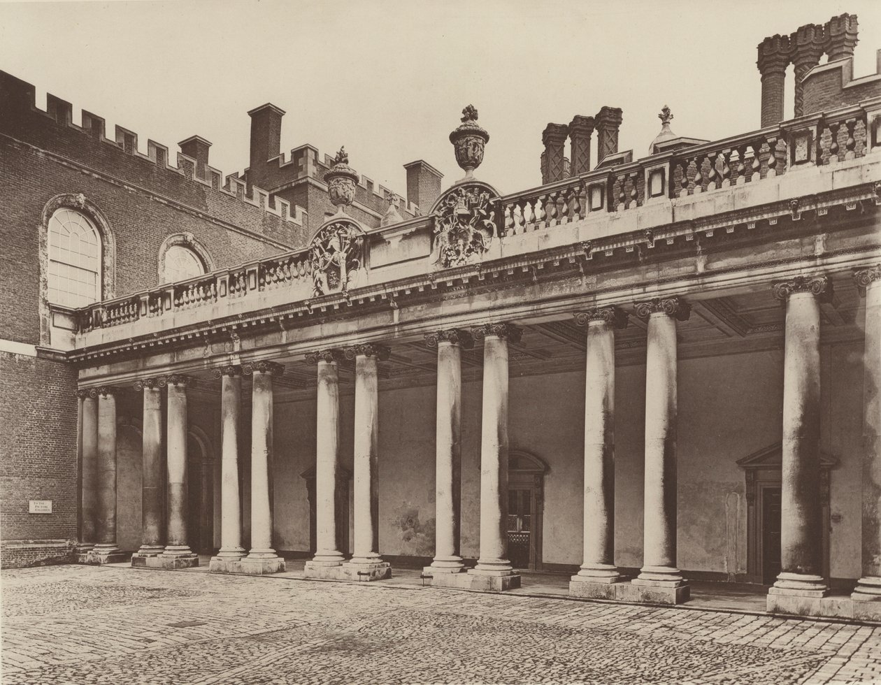 Hampton Court Palace, Colonnade to Kings Entrance by Charles Latham