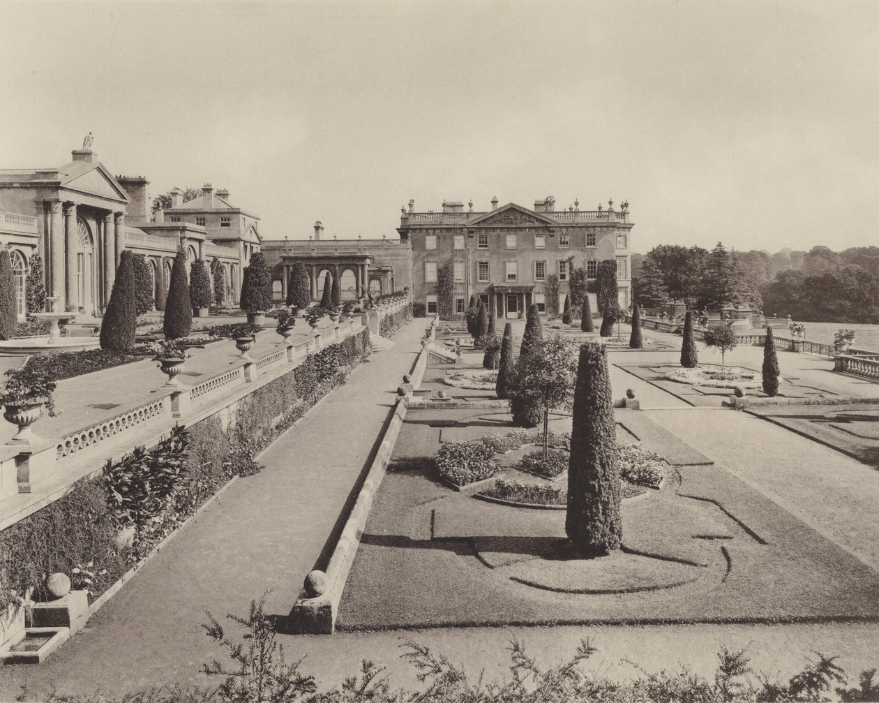 The Formal Garden at Bowood, Wilts by Charles Latham