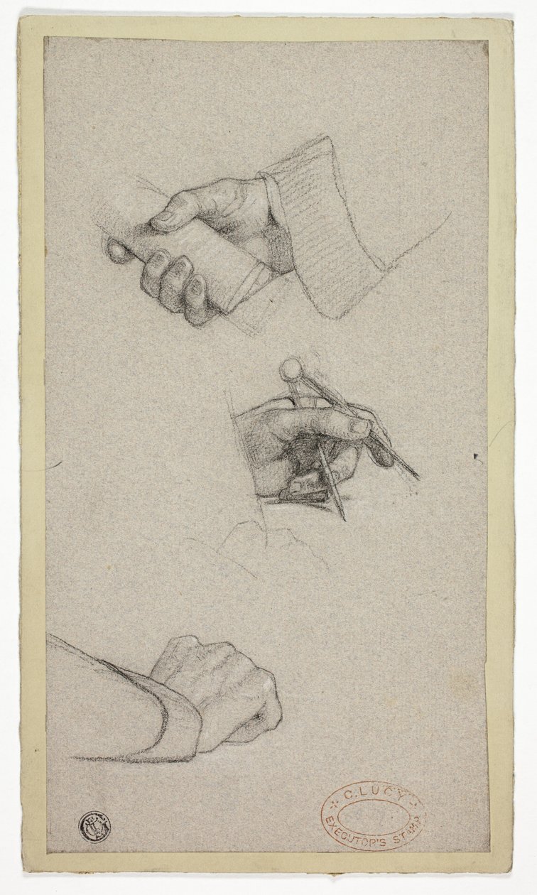 Study of Hands by Charles Lucy