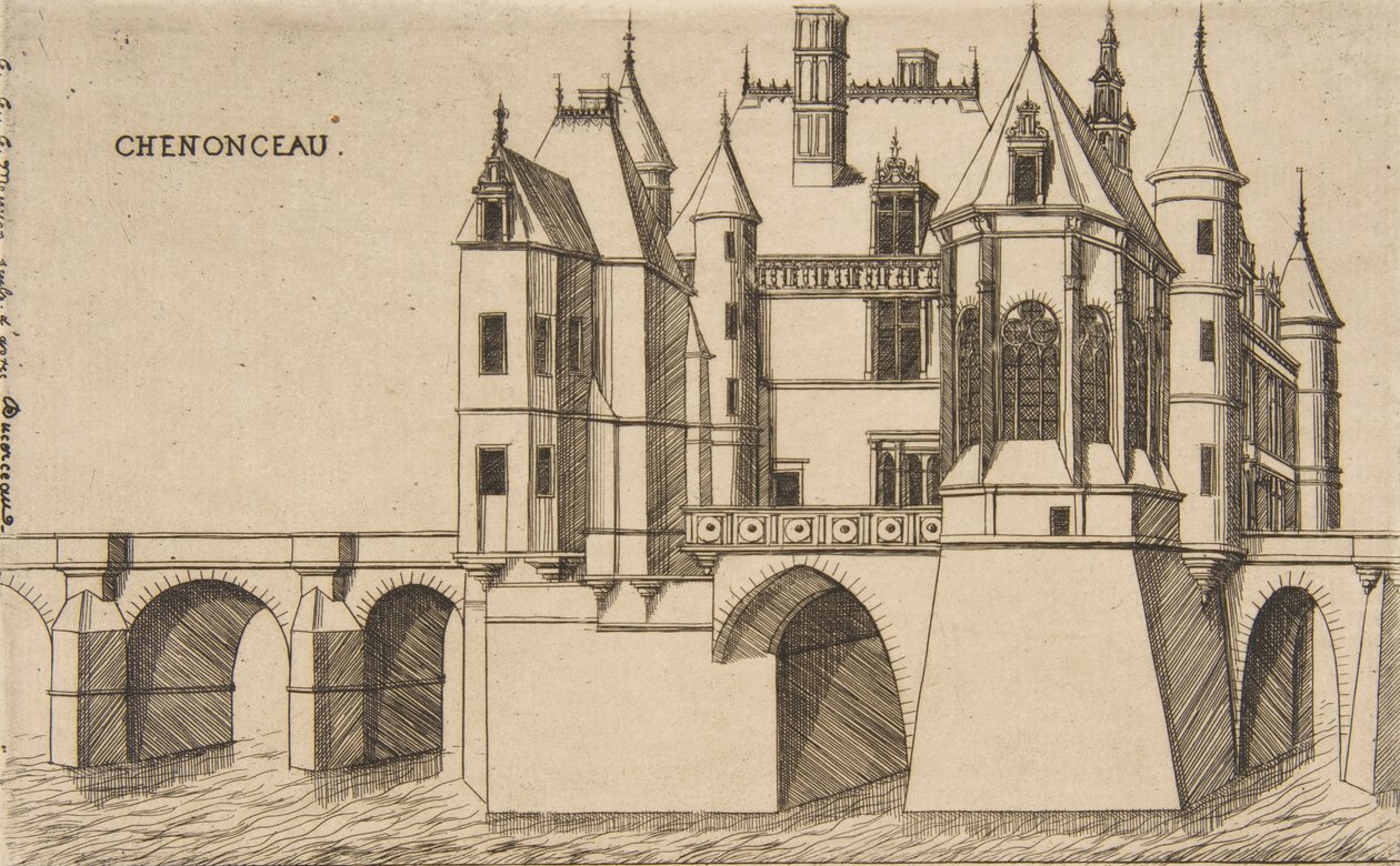 Château de Chenonceau, No 2, 1856 by Charles Meryon