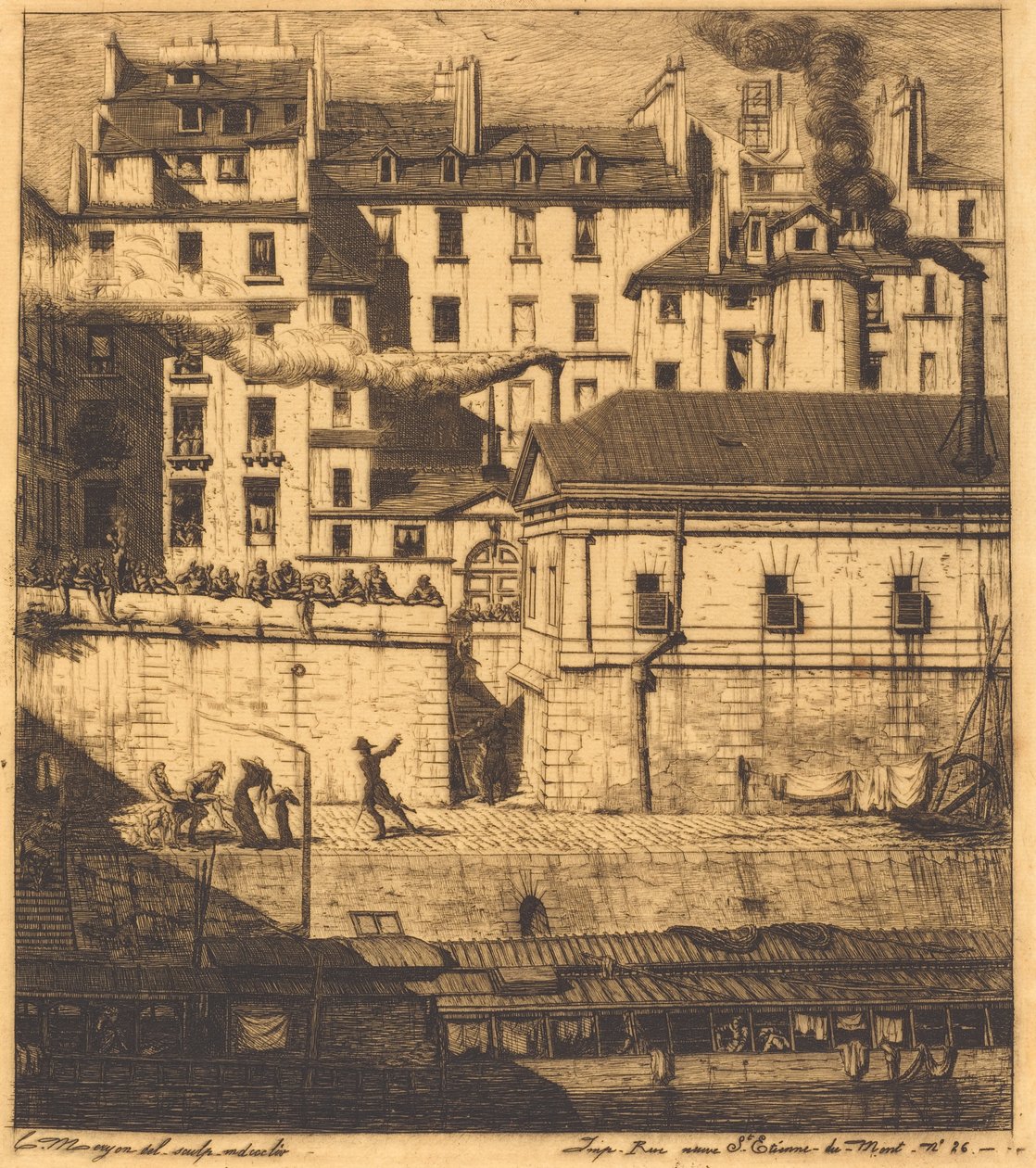 The Mortuary by Charles Meryon