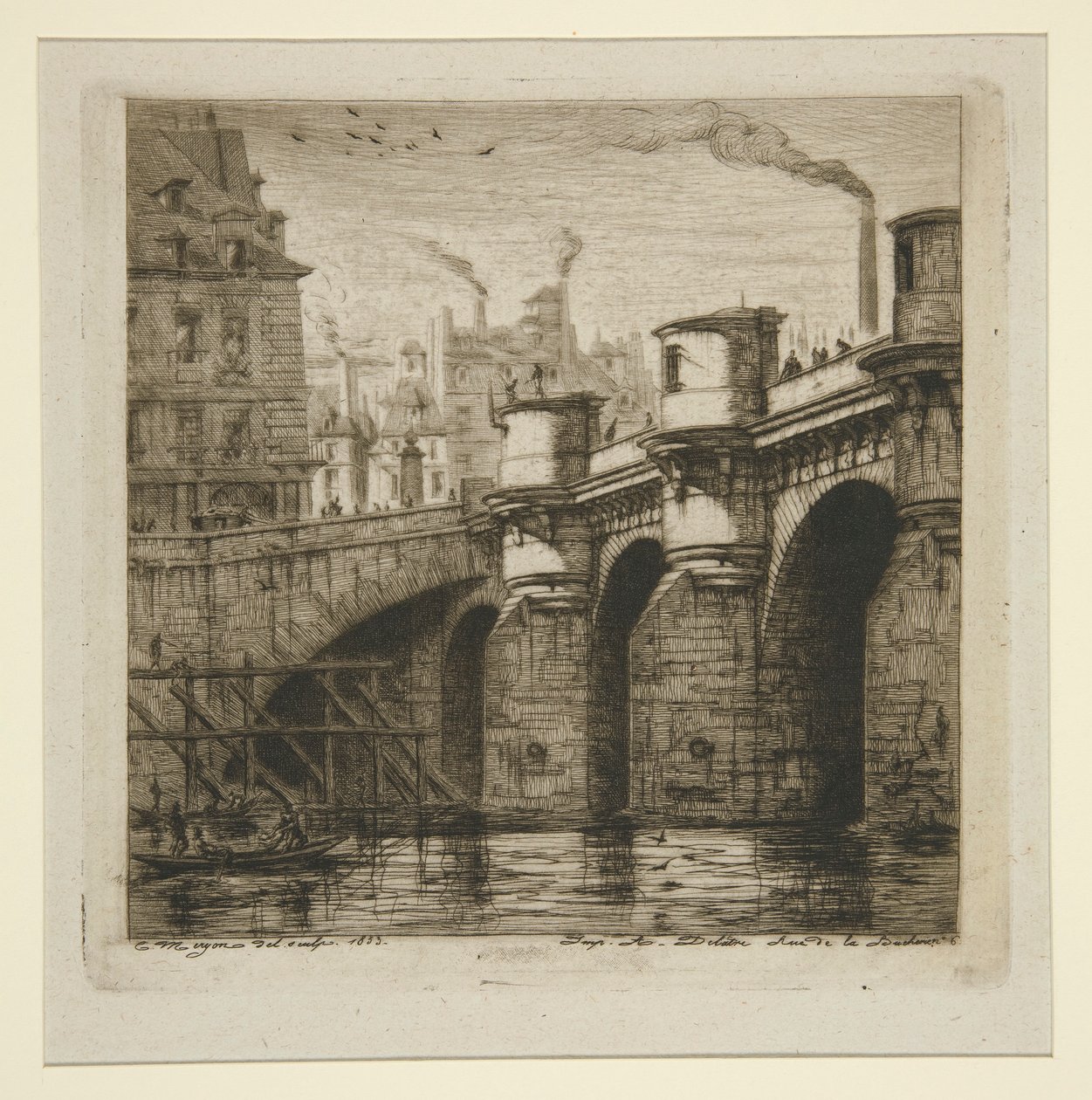 Le Pont-Neuf by Charles Meryon