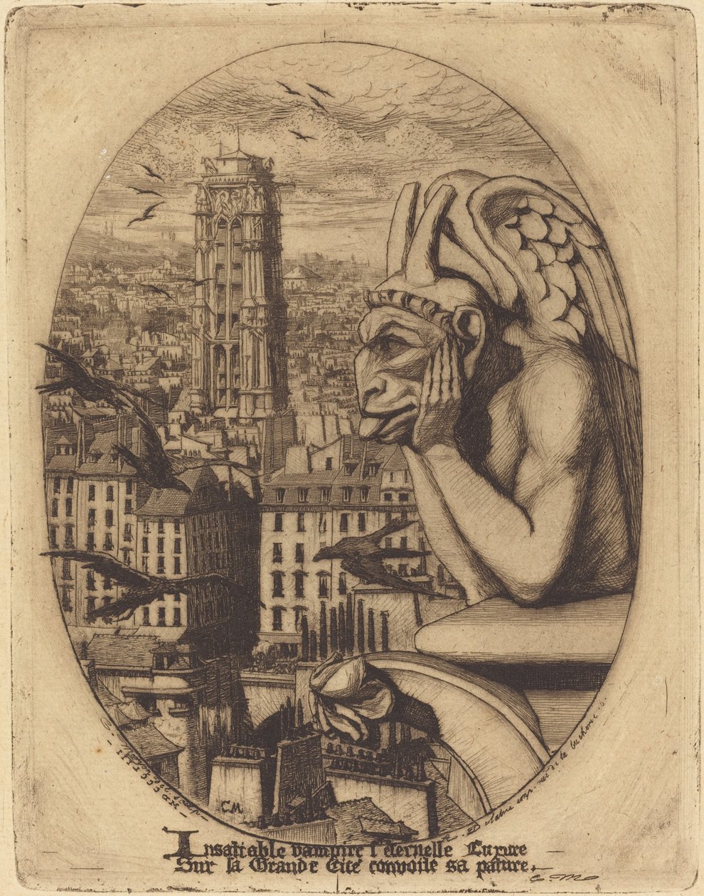 The Vampire by Charles Meryon