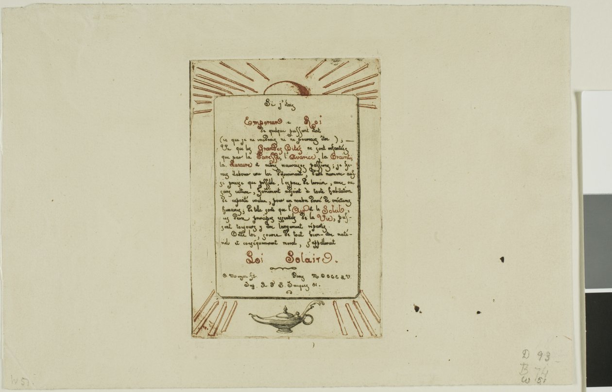 Solar Law by Charles Meryon