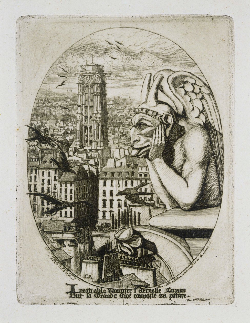 The Stryge by Charles Meryon