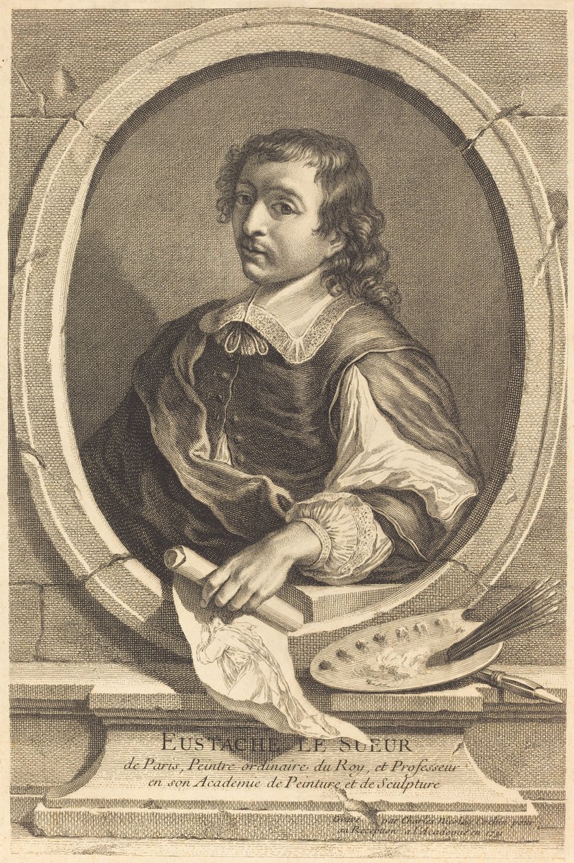 Eustache Le Sueur by Charles Nicolas Cochin I