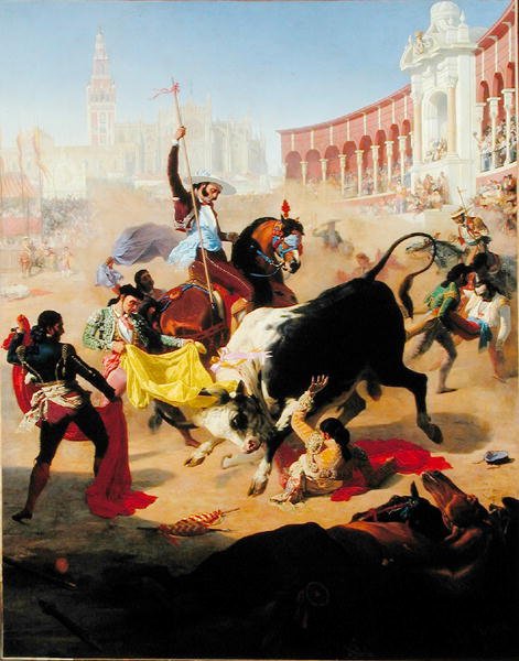 Bullfighting, 1846 by Charles Porion