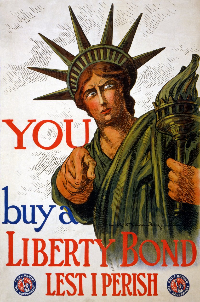 YOU Buy a Liberty Bond, 1917 by Charles Raymond Macauley