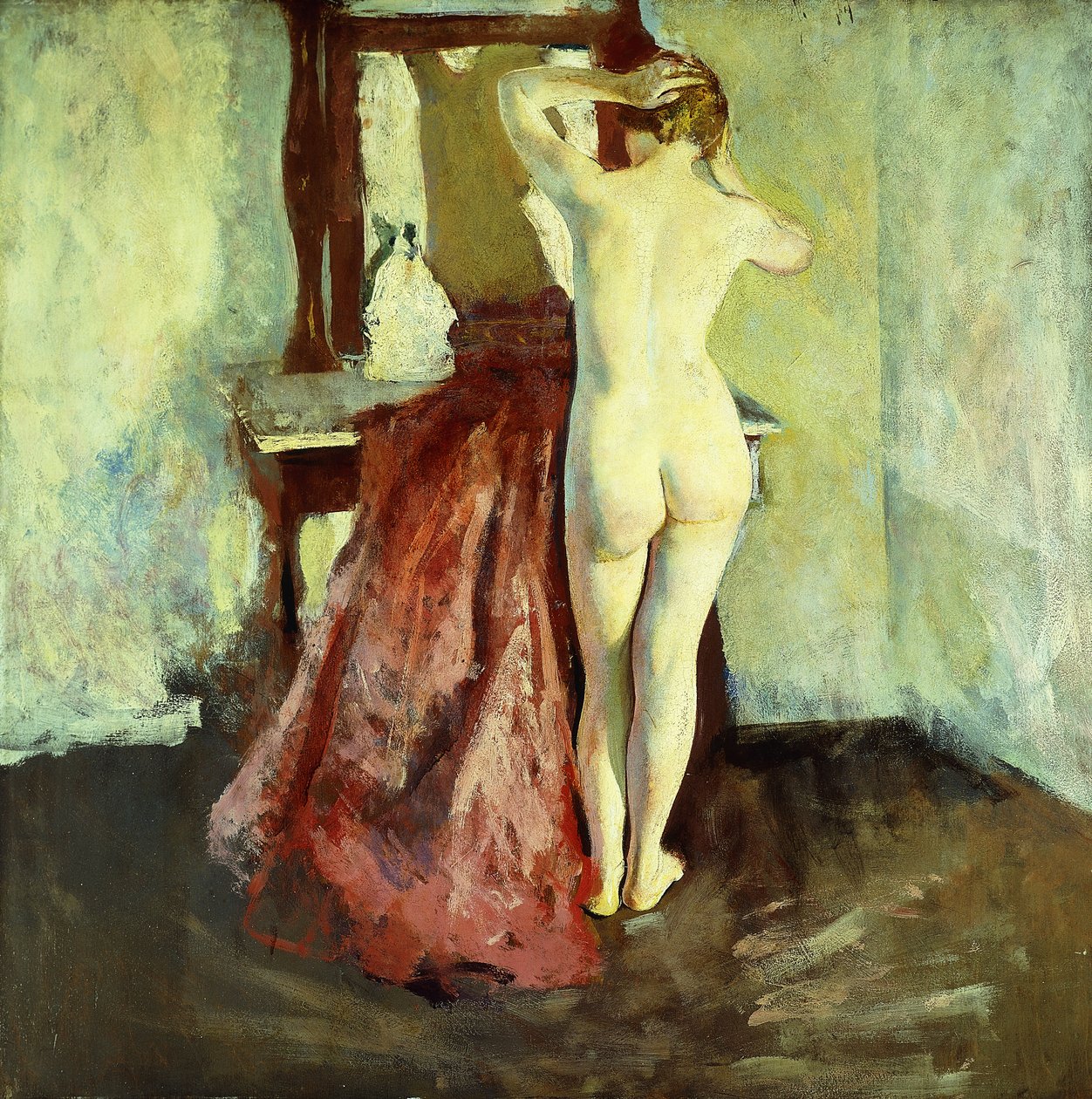 Nude Before Mirror by Charles Webster Hawthorne