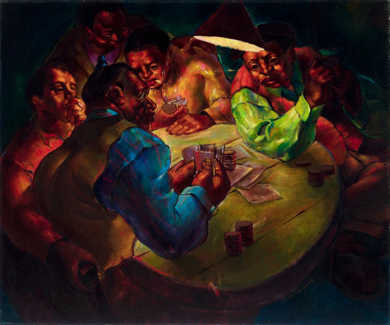 Card Players by Charles White