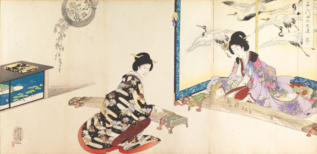 Chiyoda Castle Album of Women by Chikanobu Yoshu