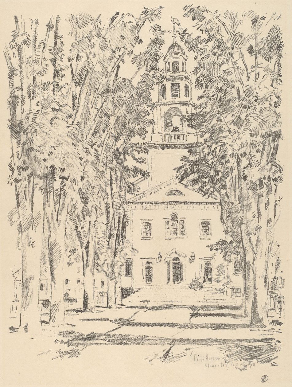 Colonial Church, Gloucester by Childe Hassam