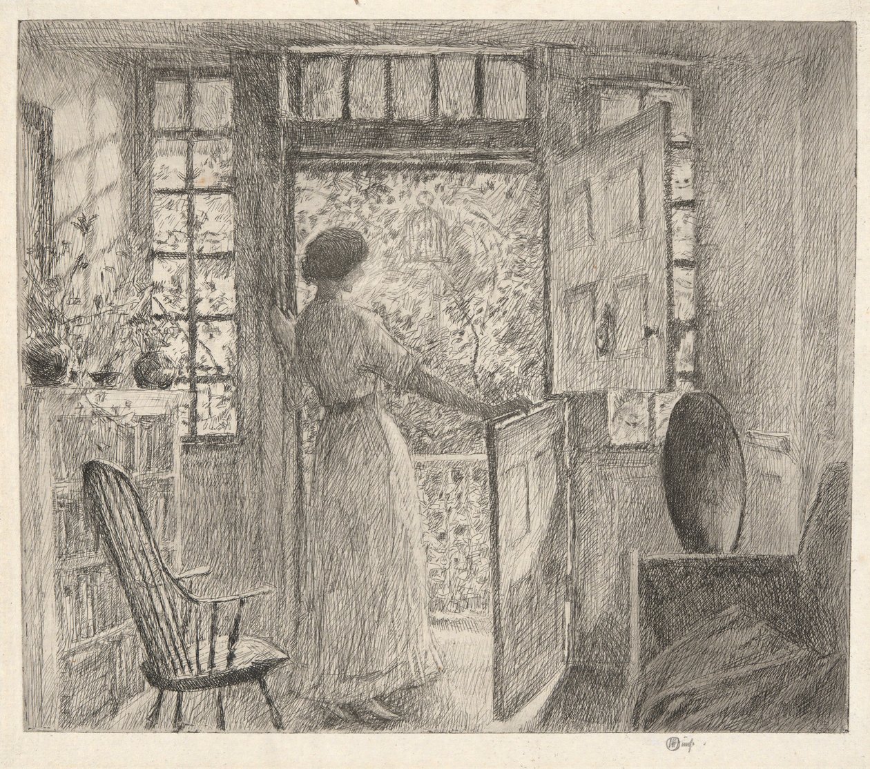 Dutch Door by Childe Hassam