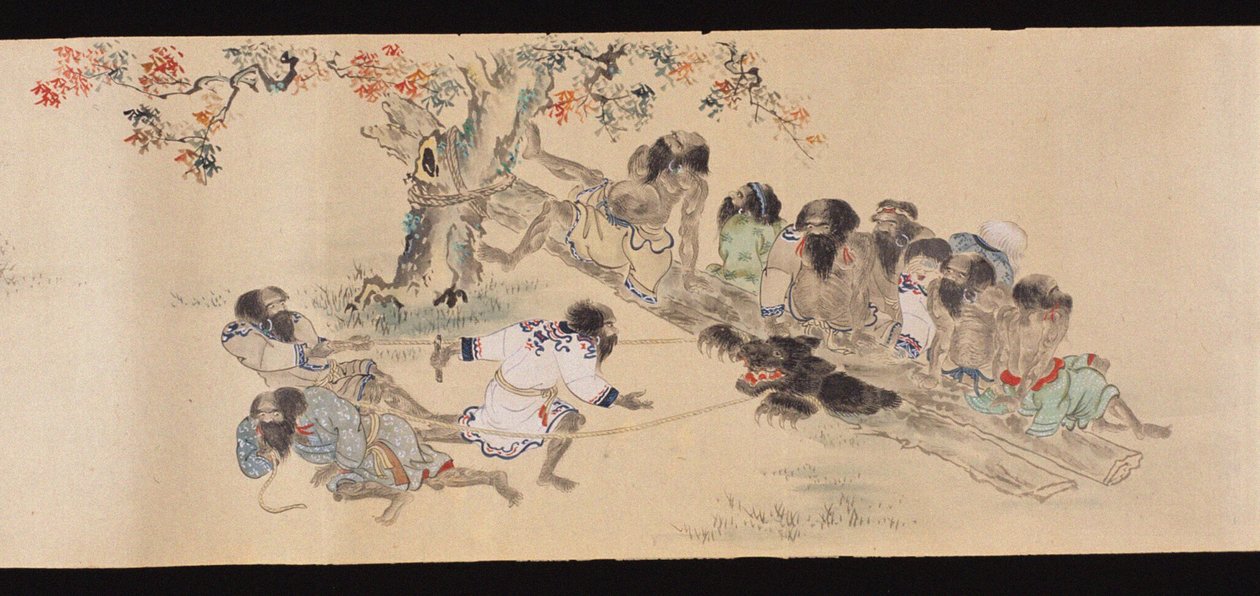 Ainu While Bear Hunting by Chishima