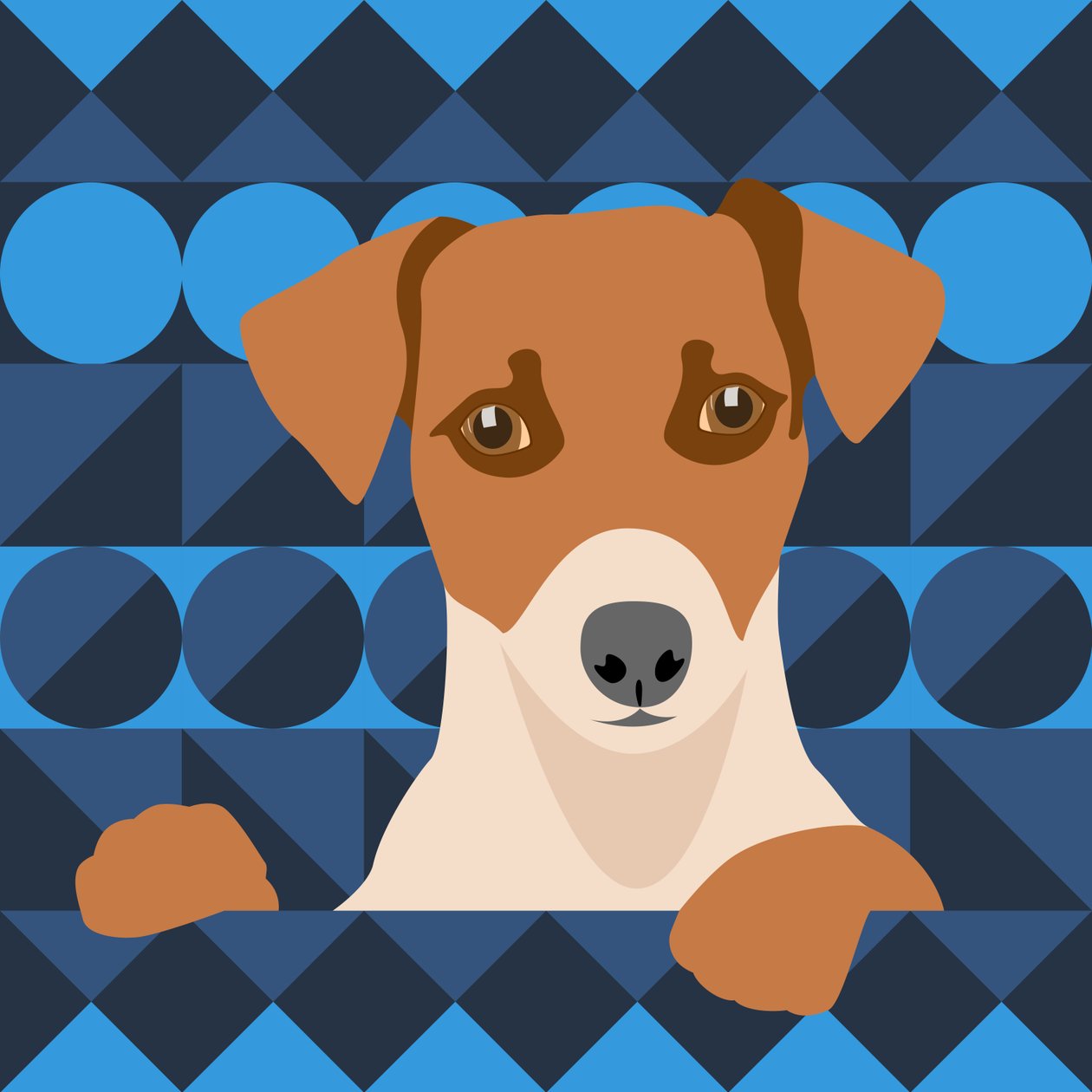 Aztec Dog by Claire Huntley
