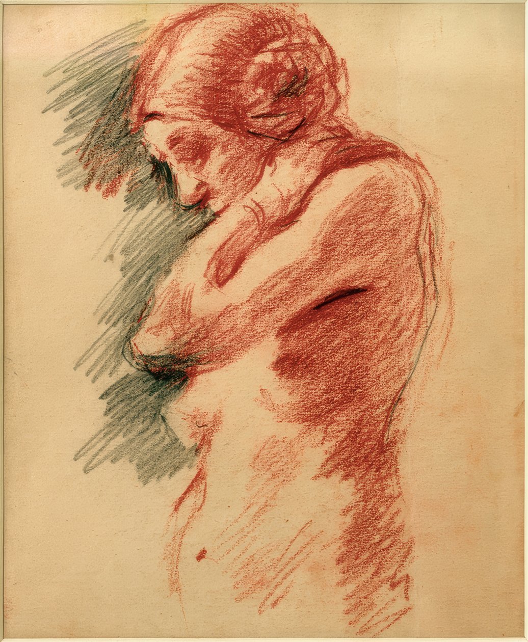 Standing Female Nude, Facing Left by Clara Siewert