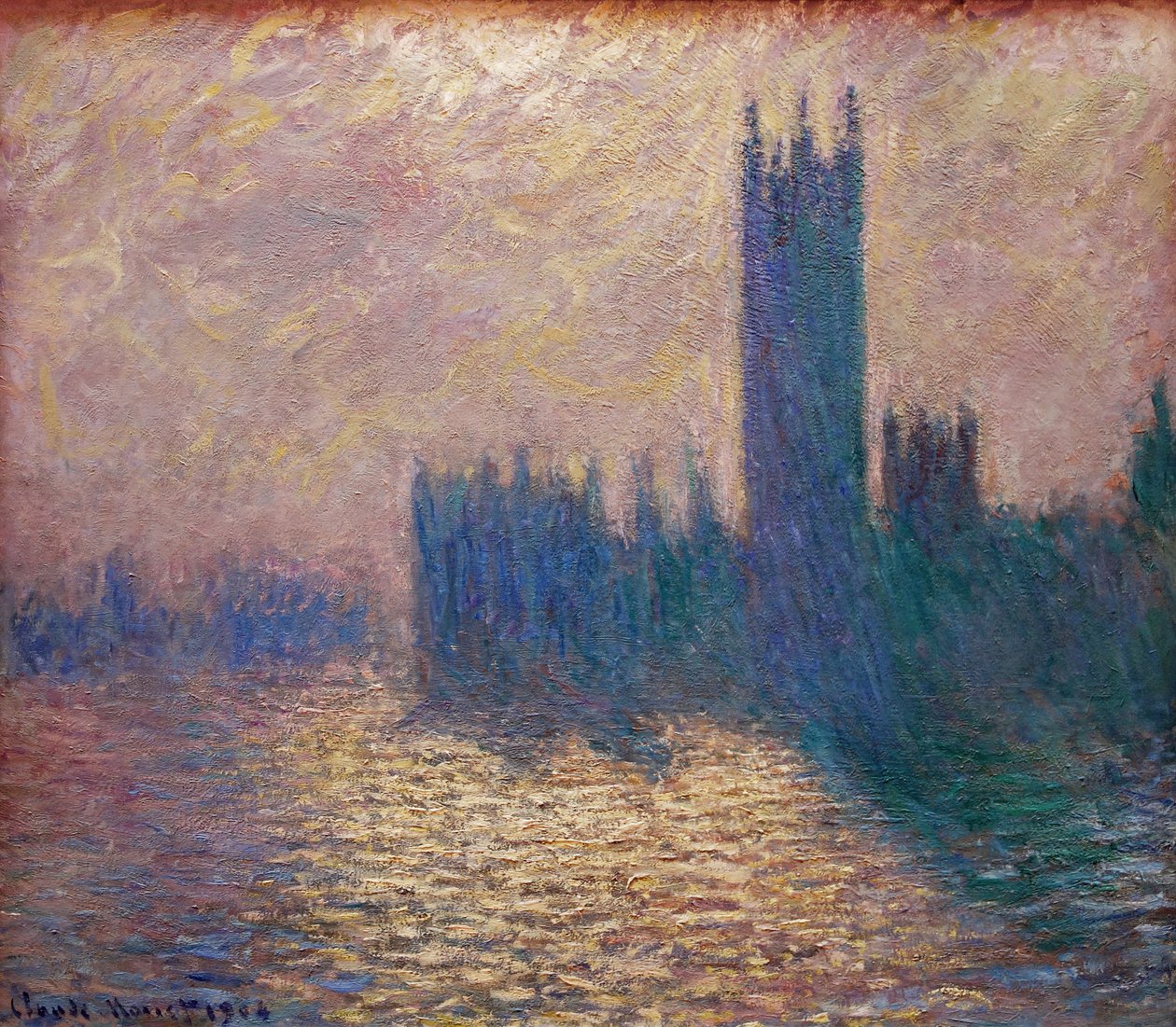 The Parliament of London by Claude Monet