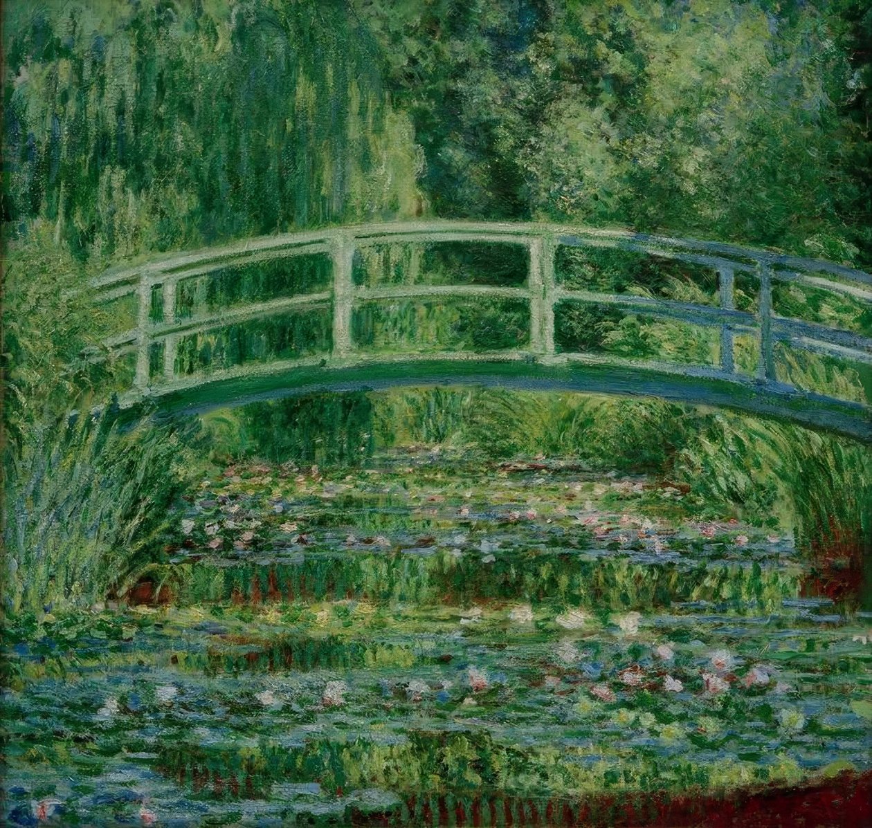 The Water Lily Pond by Claude Monet