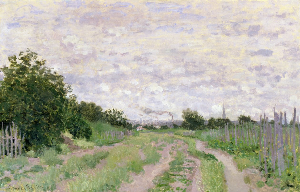 Path through the Vines, Argenteuil, 1872 by Claude Monet