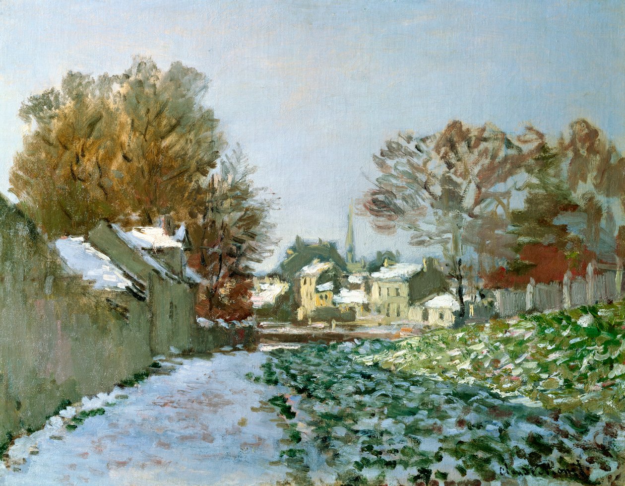 Snow at Argenteuil, 1874 by Claude Monet