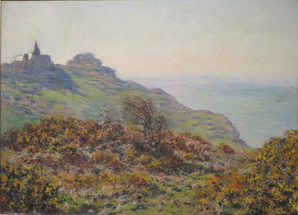 The Church of Varengeville and the Gorge of Moutiers Pass by Claude Monet