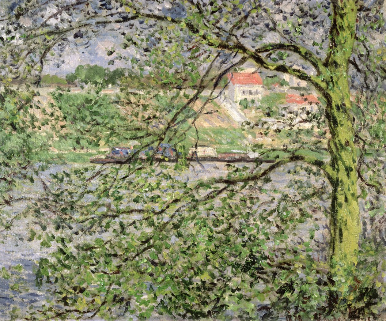 Through the Trees by Claude Monet