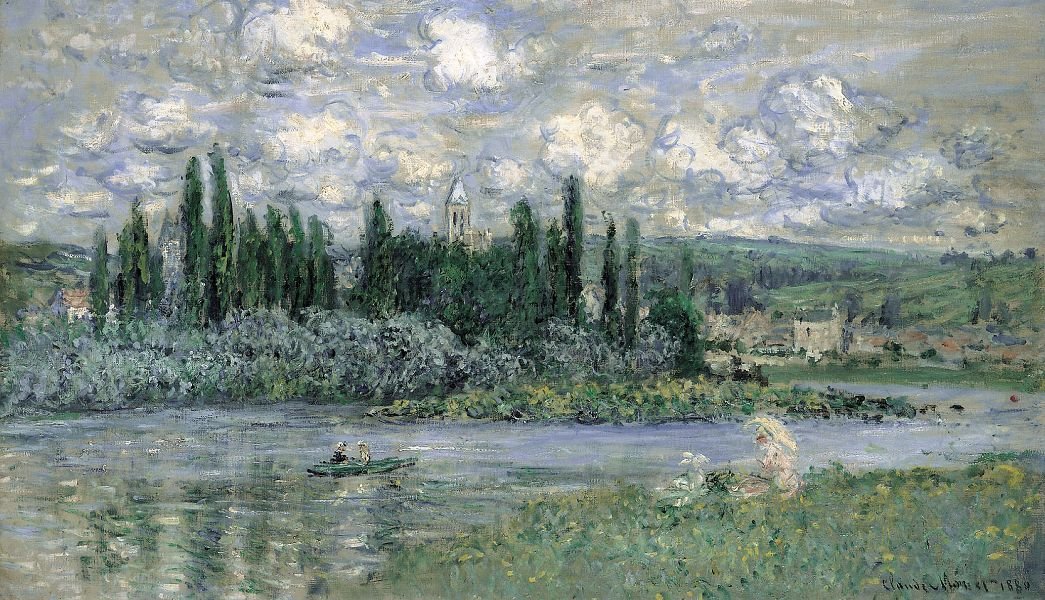 View of Vetheuil sur Seine by Claude Monet