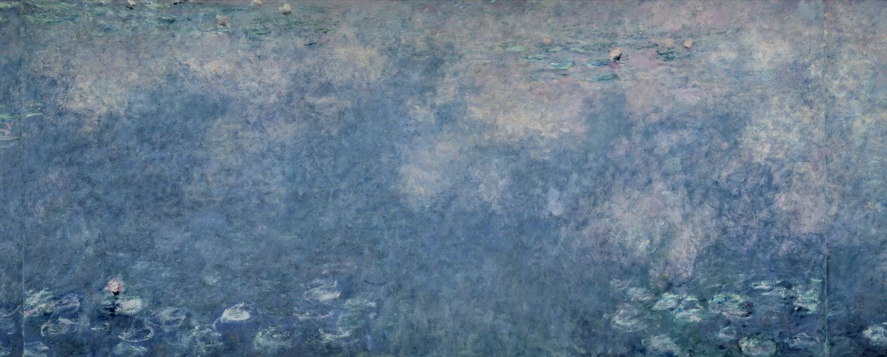 Waterlilies: Two Weeping Willows, centre right section by Claude Monet
