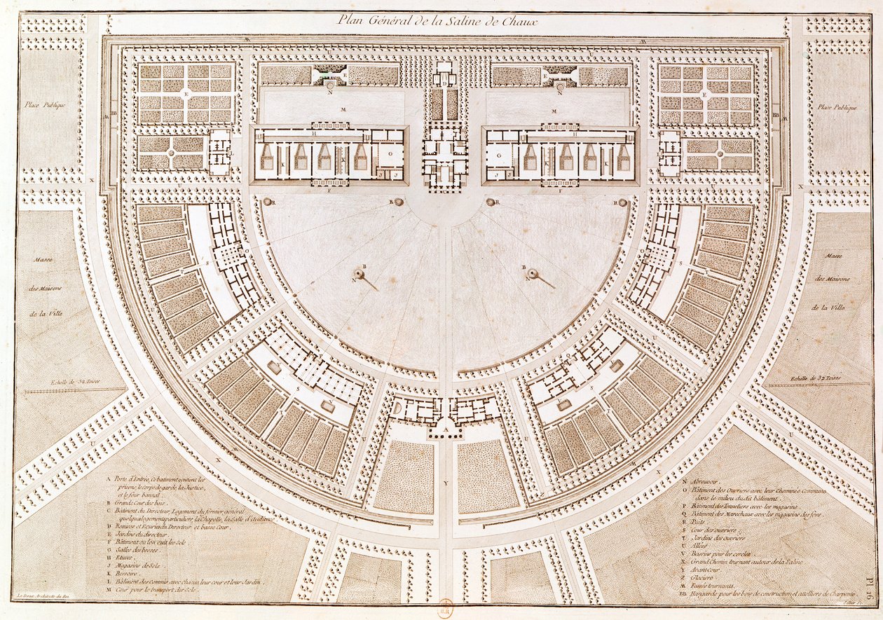 General plan of the salt works in the 