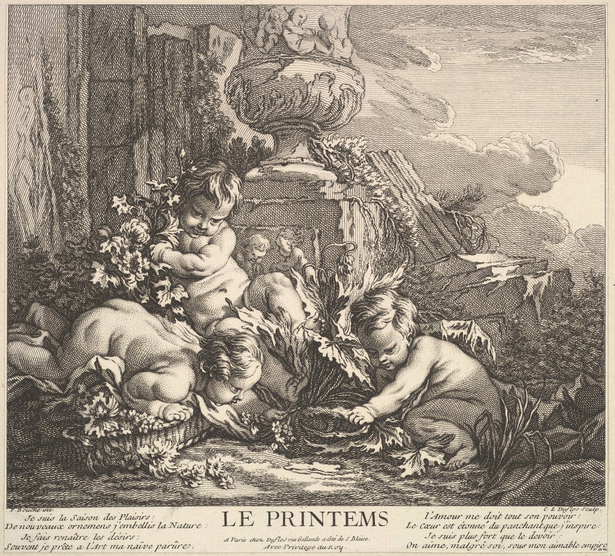 Spring by Claude Augustin Duflos