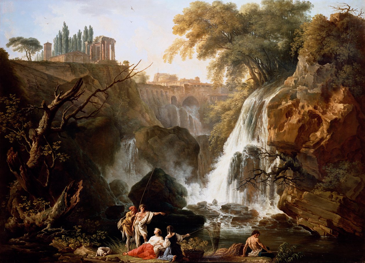 The Cascade at Tivoli by Claude Joseph Vernet