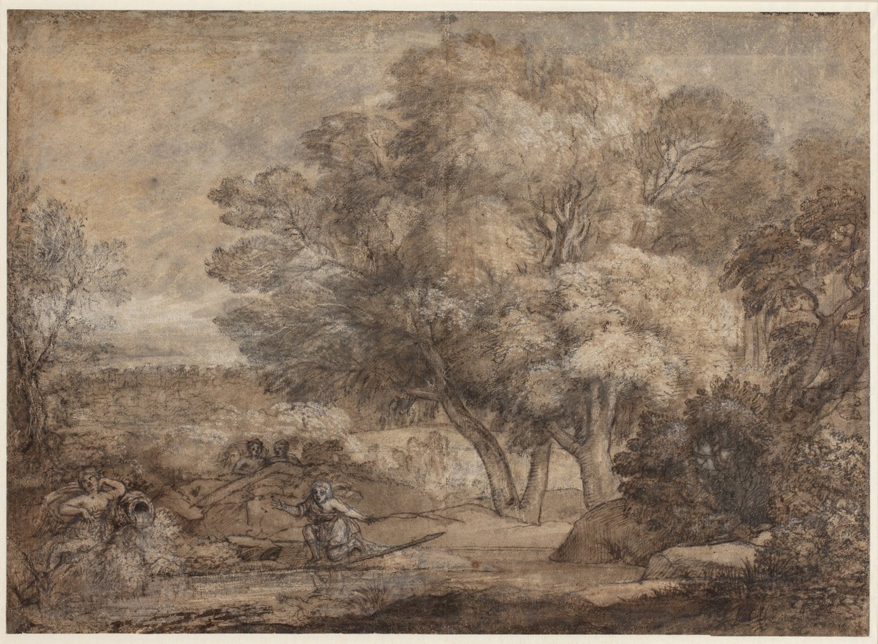 Landscape with Narcissus and Echo by Claude Lorrain