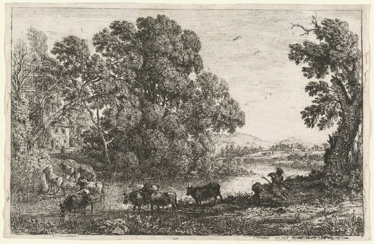 The Cowherd by Claude Lorrain