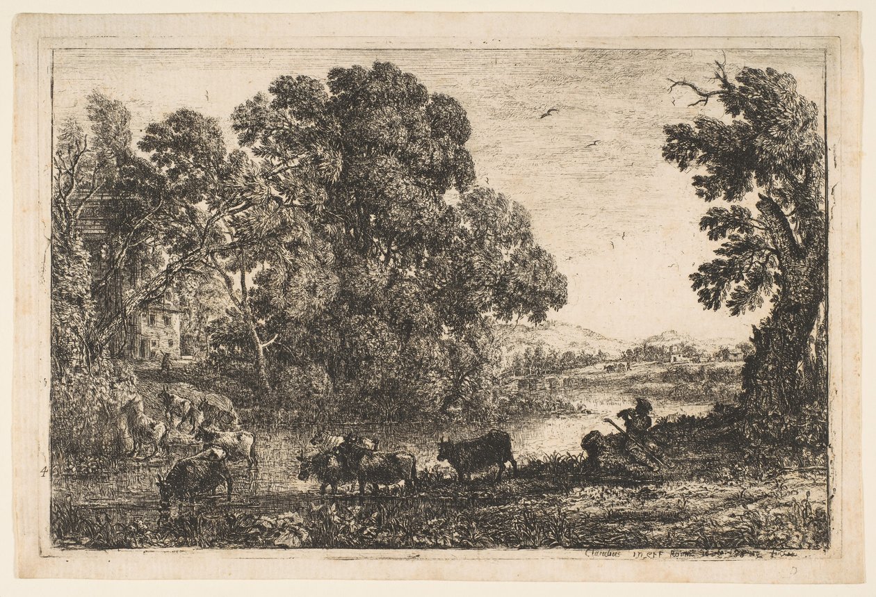 The Cowherd by Claude Lorrain