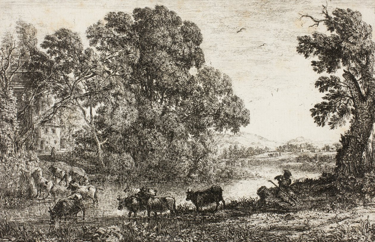 The Cowherd, 1636 by Claude Lorrain